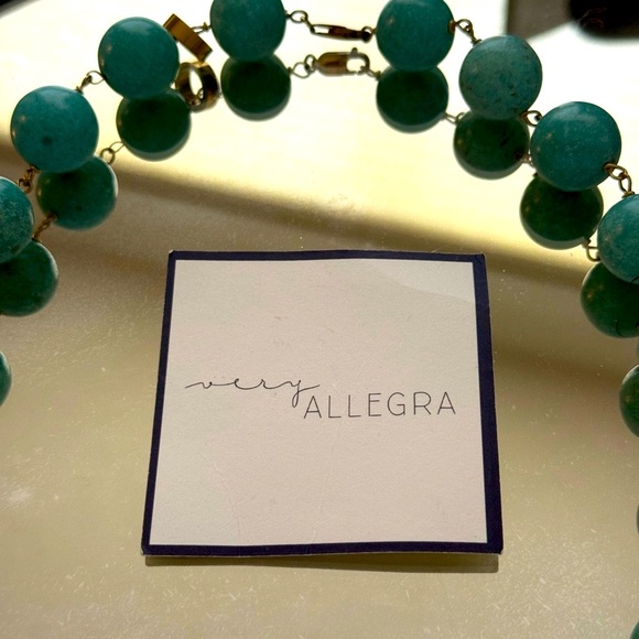 EUC Allegra Turquoise Half Moon Necklace - Picture 6 of 6